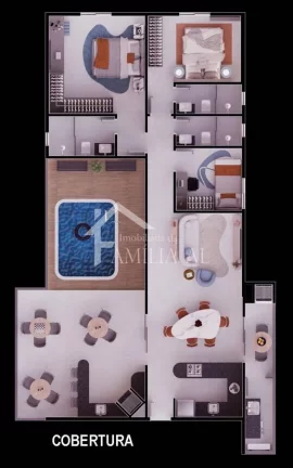 Imagem APARTAMENTO COBERTURA COM 2 SUÍTES + 1 QUARTO NO SAGUAÇU