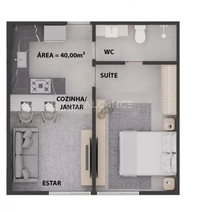 Imagem Sala Comercial - 47,11 m² - Cabo Branco, João Pessoa/PB