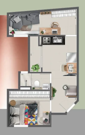 Imagem Diane Prime Studios é um projeto moderno e diferenciado, com plantas que atendem a sua necessidade!...