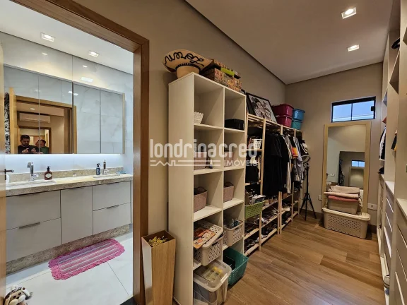 Imagem Casa com Belíssimo Conceito Aberto contendo 03 quartos sendo 01 suite no Condomínio Bellevie na Cidade de Cambé-PR