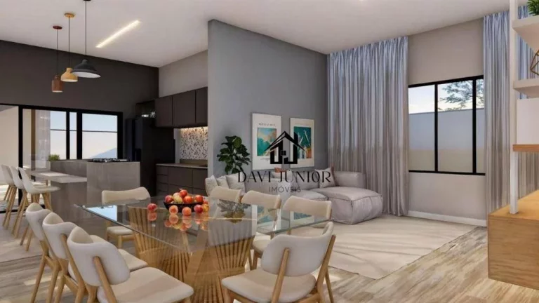 Imagem Casa com 3 suítes, sendo 1 com closet à venda, 218 m² por R$ 1.450.000 - Condomínio Villagio Wanel - Sorocaba/SP