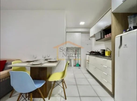 Imagem Apartamento mobiliado com 2 dormitórios, sala dois ambientes, area de serviço, cozinha com armári...