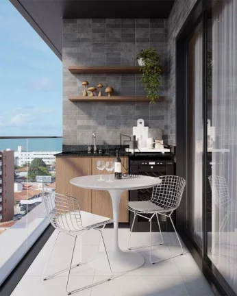Imagem Apartamentos com varanda / sacada a 350m da praia de Manaíra - AP2190