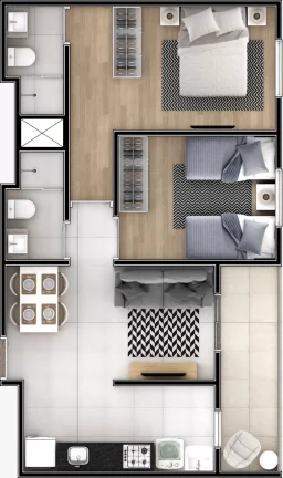 Imagem Comprar apartamento com 2 quartos em Cotia SP, apartamento 2 dormitórios em Cotia SP