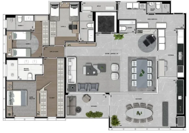 Imagem APARTAMENTO RESIDENCIAL em Curitiba - PR, Ecoville