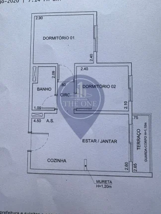 Imagem Apartamento para locação em São Paulo-SP, no Bom Retiro: 2 quartos, 1 sala, 1 banheiro, 38m² de área.