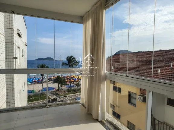 Imagem Apartamento frente mar com lazer, Tombo com 3 Quartos, 3 Suítes, 2 Salas, 4 Banheiros, 3 Vagas de Garagem, 112m²!