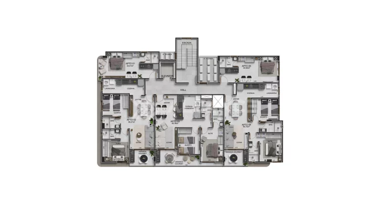 Imagem Apto - 2 Quartos - 1 Suíte - 63,36 m² - Intermares, Cabedelo/PB
