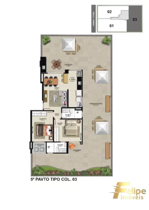 Imagem Torre das Águas: Apartamento com 2 quartos - O Refúgio Perfeito na Praia do Morro! Guarapari/ES