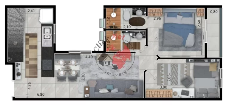 Imagem Cobertura em construção entrega dez 2024, Predio 2 andares c elevador , 2 dorms c suite , quintal e churrasq ,1 vaga bairro Centro, Santo André