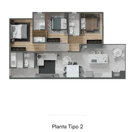 Imagem Apartamentos 3 Quartos Suites - Vista mar - Balneário Piçarras - SC - Del Mare