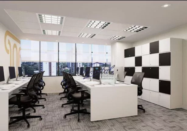 Imagem ALUGO Conjunto comercial no Conceito Plug...Play 100% Mobiliada, com 330m² - 05 vagas de garagem. - Brooklin Novo/SP