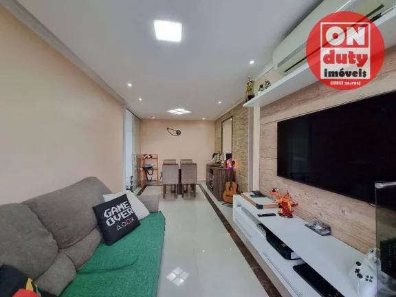 Imagem Prédio com área de lazer Apartamento com 2 dormitórios à venda, 50 m² por R$ 290.000 - Morro de Nova Cintra - Santos/SP