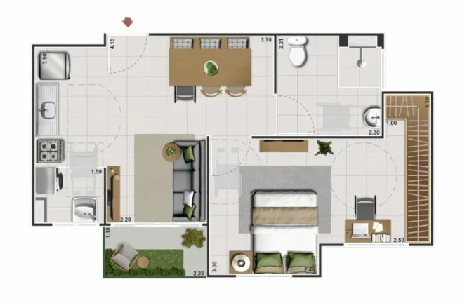 Imagem APARTAMENTO RESIDENCIAL em Rio de Janeiro - RJ, Itanhangá