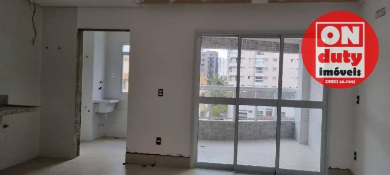Imagem Apartamento com 1 dormitório à venda, 54 m² por R$ 690.000,00 - Boqueirão - Santos/SP