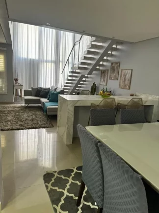 Imagem SOBRADO IMPONENTE - MOBILIADO - RESIDENCIAL JARDIM DE MÔNACO - HORTOLÂNDIA