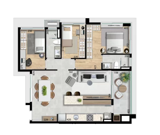 Imagem Dalí - Apartamento à venda no bairro Bacacheri - Curitiba/PR