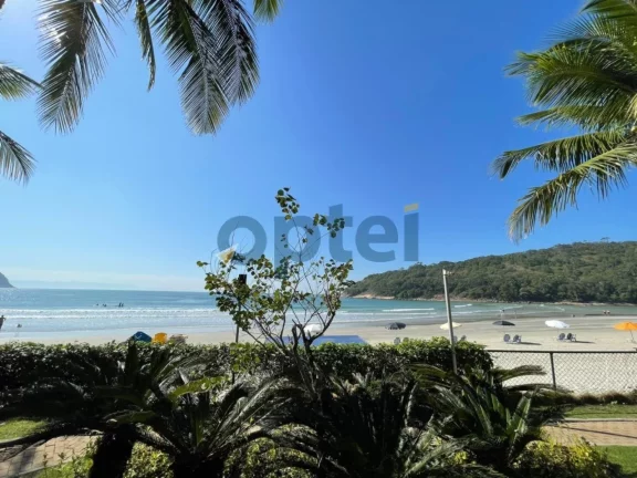 Imagem Casa Mobiliada Porteira Fechada - 5 suítes, Pé na areia no Condomínio Jequiti Residences - Praia de Pernambuco - Guarujá