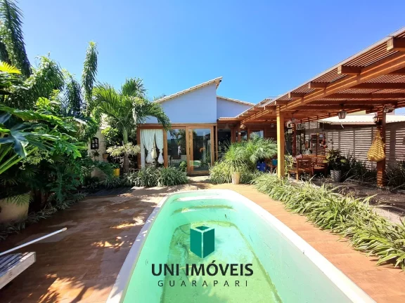 Imagem Excelente casa de 3 quartos com suíte á venda com lazer exclusivo em condomínio fechado - Guarapari