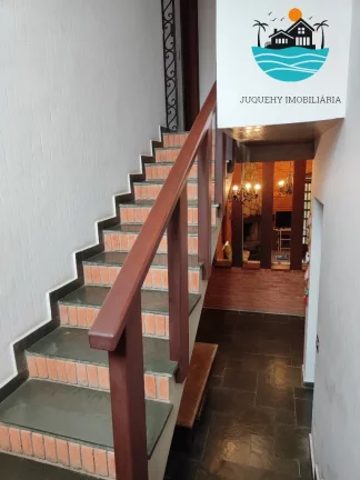 Imagem Casa para Aluguel de Temporada em Juquehy, 450 metros da praia, piscina, churrasqueira, 5 dormitórios, Max 14 pessoas | Juquehy Imobiliária
