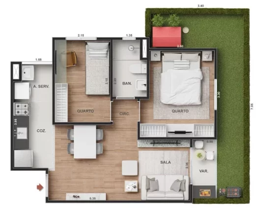 Imagem Vitale Sky - Apartamento à venda no bairro Irajá - Rio de Janeiro/RJ