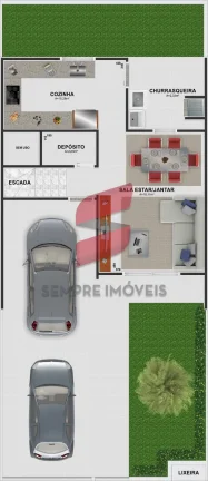 Imagem SOBRADO com 3 dormitórios à venda com 139.01m² por R$ 829.000,00 no bairro Estância Pinhais - PINHAIS / PR