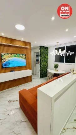 Imagem Apartamento com 2 dormitórios à venda, 46 m² por R$ 340.000,00 - Areia Branca - Santos/SP