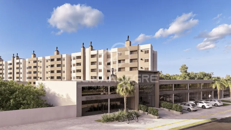 Imagem Nápoles Clube Residencial - Apartamento 2 quartos com sacada e churrasqueira – Na planta – Estância Velha, Canoas