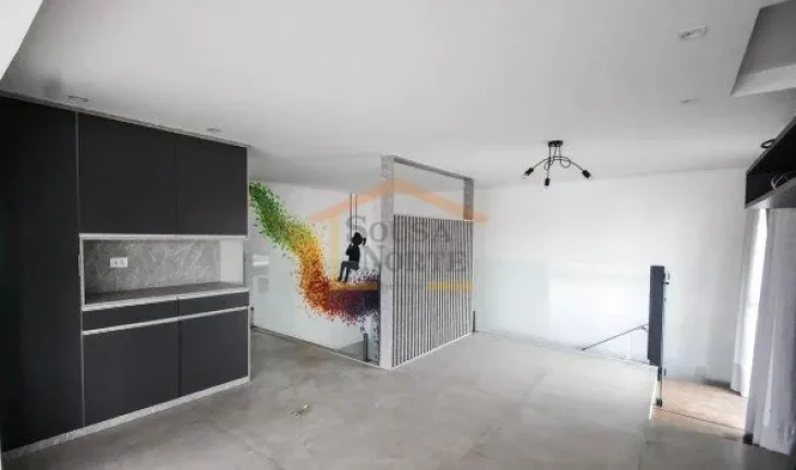 Imagem Cobertura 150m², 2 pavimentos, 3 dormitórios, 3 banheiros, armários planejados, sala de estar, sa...