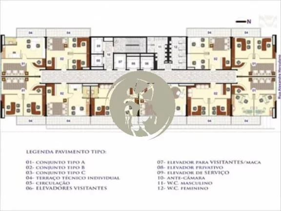 Imagem LAJE CORPORATIVA A VENDA EM EXCELENTE EMPREENDIMENTO COMERCIAL EM SANTOS COM COMPLETA INFRA ESTRUTUR...