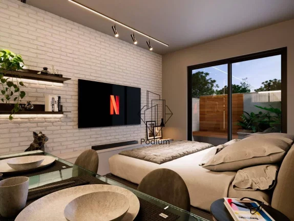Imagem Flats Studio térreo com área privativa a 230m da praia do Bessa / Jardim Oceania - FL0643