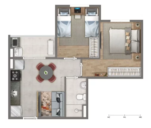 Imagem Apartamento com 2 dormitórios à venda, 44 m² por R$ 264.709,00 - Vila Varela - Poá/SP