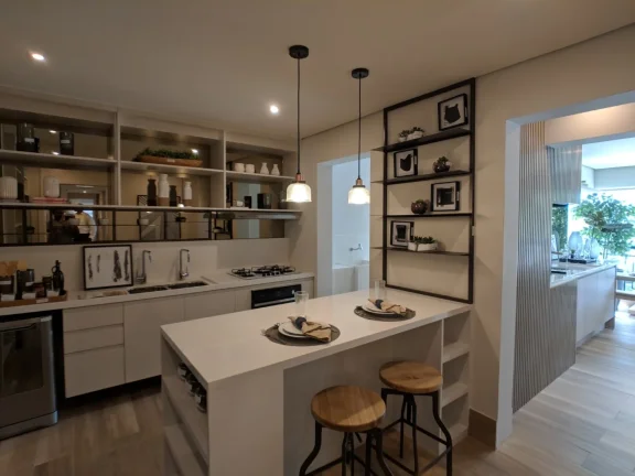 Imagem Apartamento 147,50M², 3Q, 3 Suítes, 4 Banheiros, 2 Vagas, Lavabo, Academia, Piscina Adulto e Infantil, Salão de Festas e Jogos, Deck Molhado.