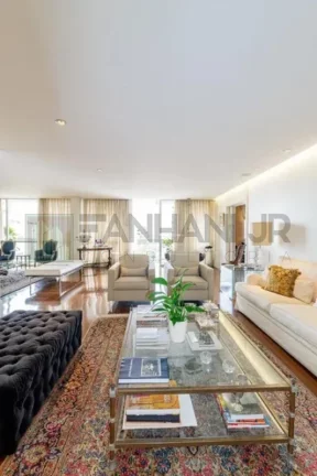Imagem Luxuoso apartamento de 3 quartos e 3 suítes no coração do Jardim Paulista, São Paulo-SP: 346m², 3 salas e 2 vagas de garagem!