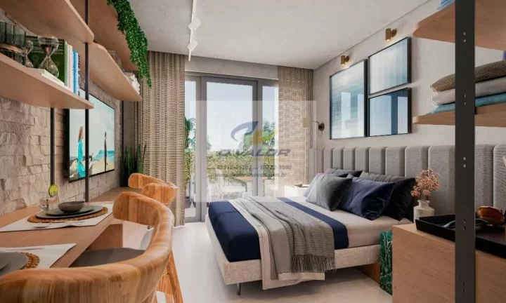 Imagem Vendo flats em prédio pé na areia da paria do Bessa, com plantas de 22m² à 50m²