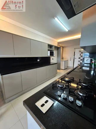 Imagem Venda de Espetacular Apartamento de Luxo com 4 Quartos na Aviação, Praia Grande-SP: 4 Suítes, 2 Salas, 4 Vagas, 194m².