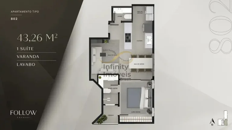Imagem Follow Savassi Residence - Apartamento à venda no bairro Savassi - Belo Horizonte/MG
