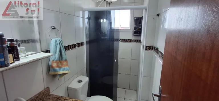 Imagem Apartamento à venda na Vila Assunção, Praia Grande-SP: 1 quarto, 1 sala, 1 banheiro, 1 vaga, 42m² de área!