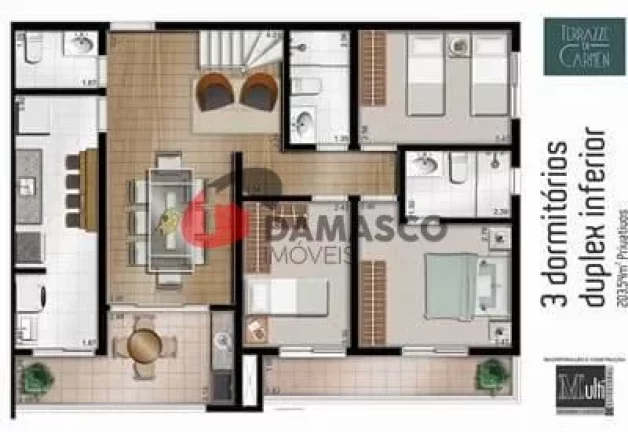 Imagem Cobertura à venda 3 Quartos, 1 Suite, 3 Vagas, Santa Maria, São Caetano do Sul - SP