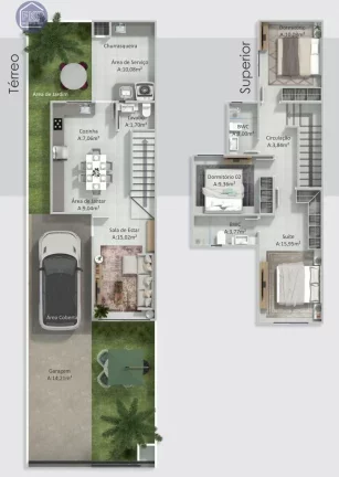 Imagem Casa Duplex 3 dormitórios!