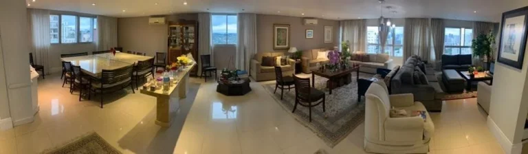 Imagem Apartamento de alto padrão no Jardim Europa, totalmente mobiliado, com 4 dormitórios sendo 4 suítes, sala de 75m² com 3 ambientes, 3 vagas.