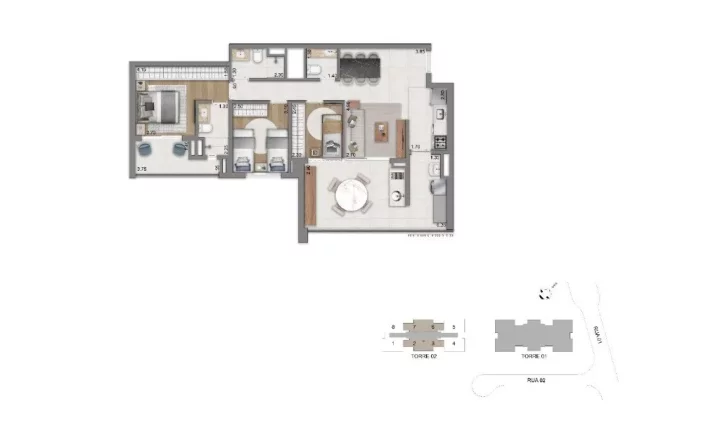 Imagem Cobertura duplex de luxo no Brooklin: 4 quartos, 4 suítes, 5 banheiros, 4 vagas e 439m² no Condomínio Casa Éden West Park By Dror