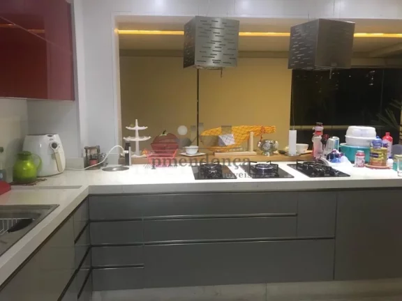 Imagem Apartamento fino acabamento, todo decorado, repleto de armários, com terraço gourmet, amplo e com ...