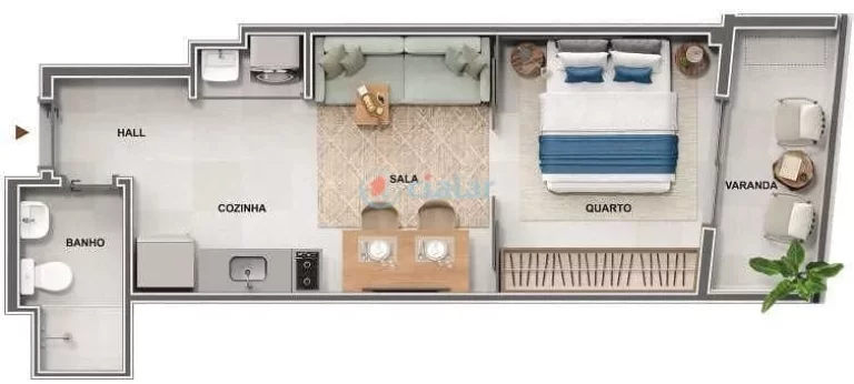 Imagem Studio à venda 1 Quarto 35.66M Centro Rio de Janeiro - RJ | Cores de Fátima Imagem Studio à venda 1 Quarto 35.66M Centro Rio de Janeiro - RJ | Cores de Fátima