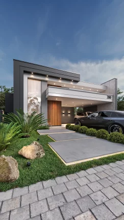 Imagem Casa de alto padrão com 3 quartos sendo 1 suíte e 2 vagas de Garagem no Bosque dos Ipês/ Sapirang