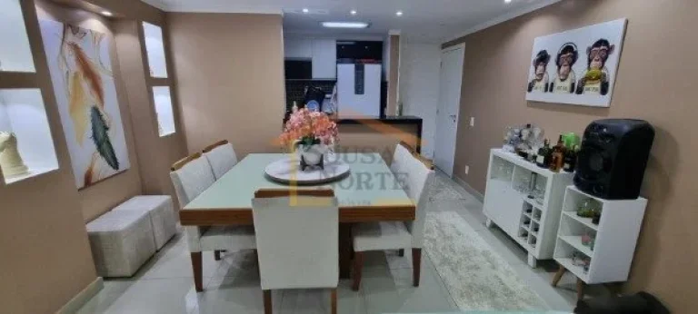 Imagem Apartamento, 3 dormitórios, sendo 1 suite, 3 banheiros, sala para dois ambientes, sacada, cozinha c...