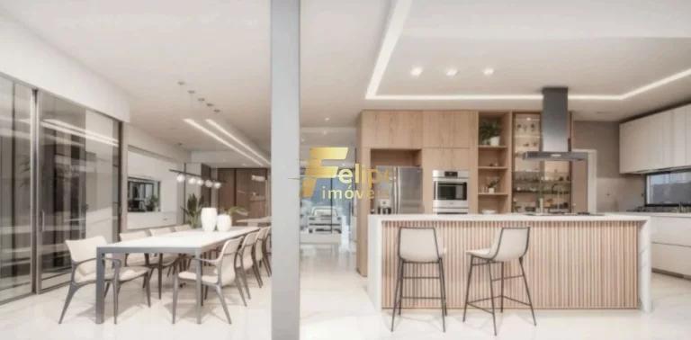 Imagem Venha morar no conforto e na elegância desta incrível casa com 4 quartos em um condomínio de alto padrão.