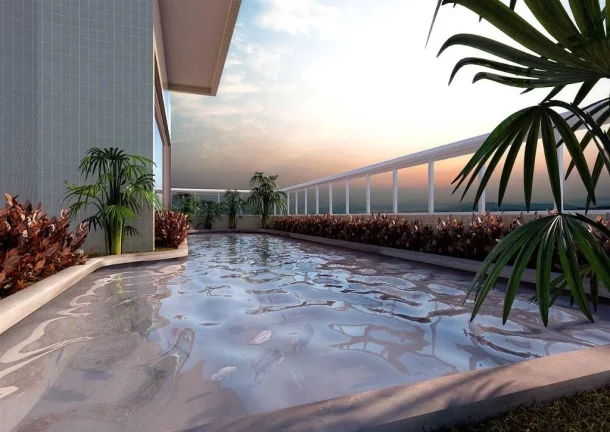 Imagem Apartamento com 3 dormitórios à venda, 89 m² por R$ 550.000,00 - Vila Assunção - Praia Grande/SP