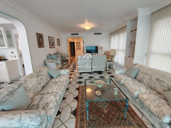 Imagem Apartamento de luxo à venda em Guarujá-SP, no bairro Pitangueiras com lazer: 3 quartos, 3 suítes, 2 salas, 5 banheiros, 2 vagas de garagem, 190m².