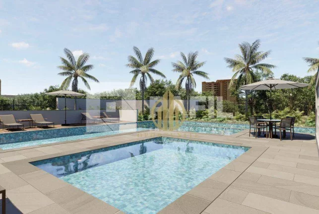 Imagem Apartamento com 1 ( com suíte) e 2 dormitórios, à venda, a partie de 43 m², valor a part R$ 208.000 - Distrito de Bonfim Paulista - Ribeirão Preto/SP